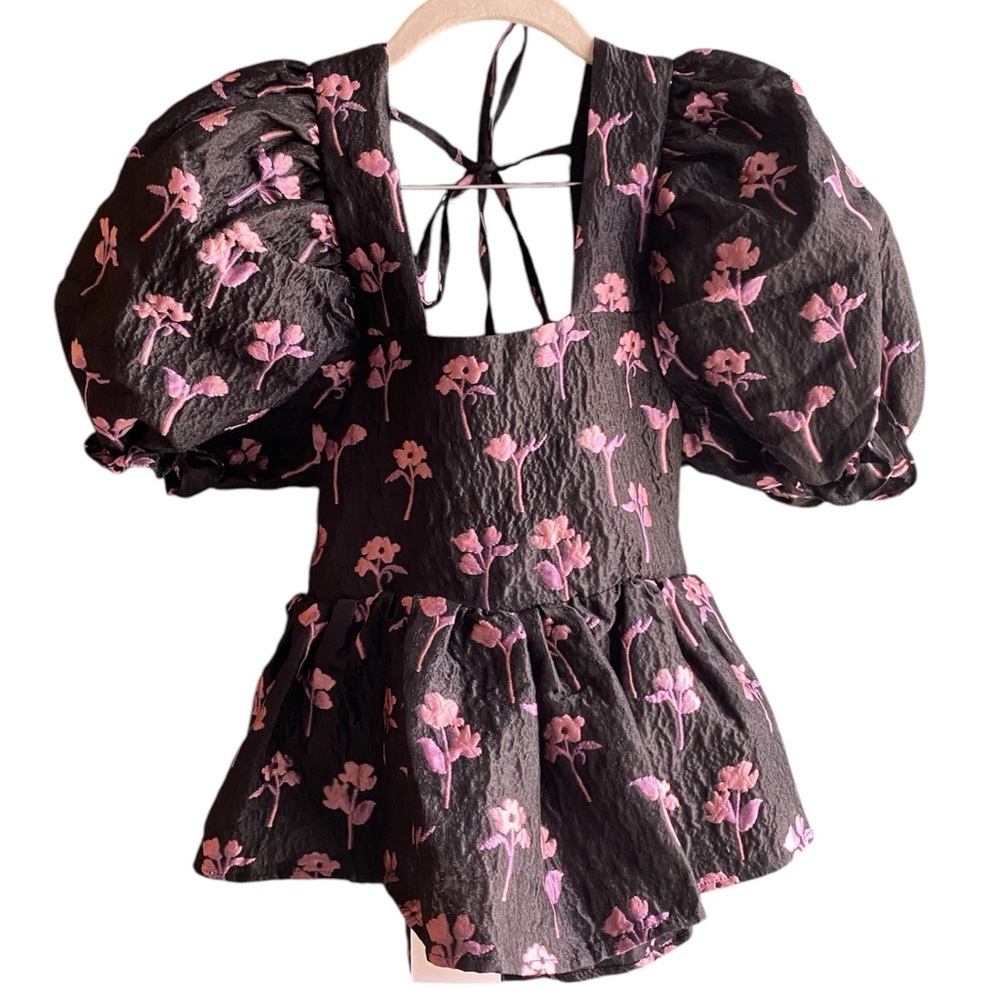 NWT Sister Jane Dream Chasse Floral Tie Back Top